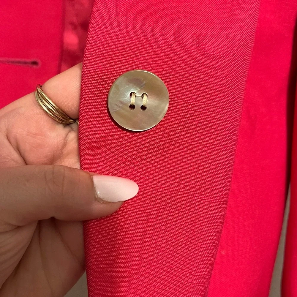 Vintage Sz 6 Pink Christian Dior Blazer